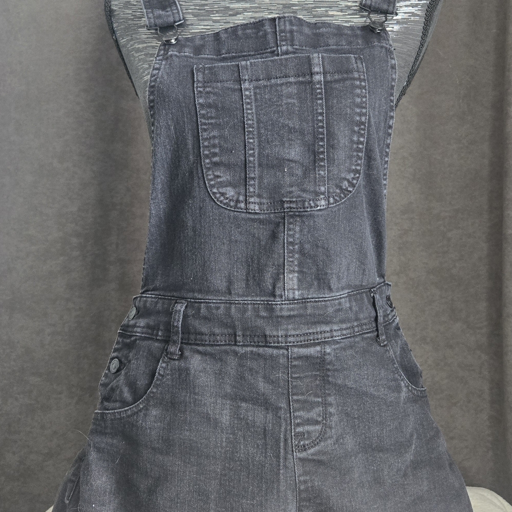 Wallflower Charcoal Denim Overalls